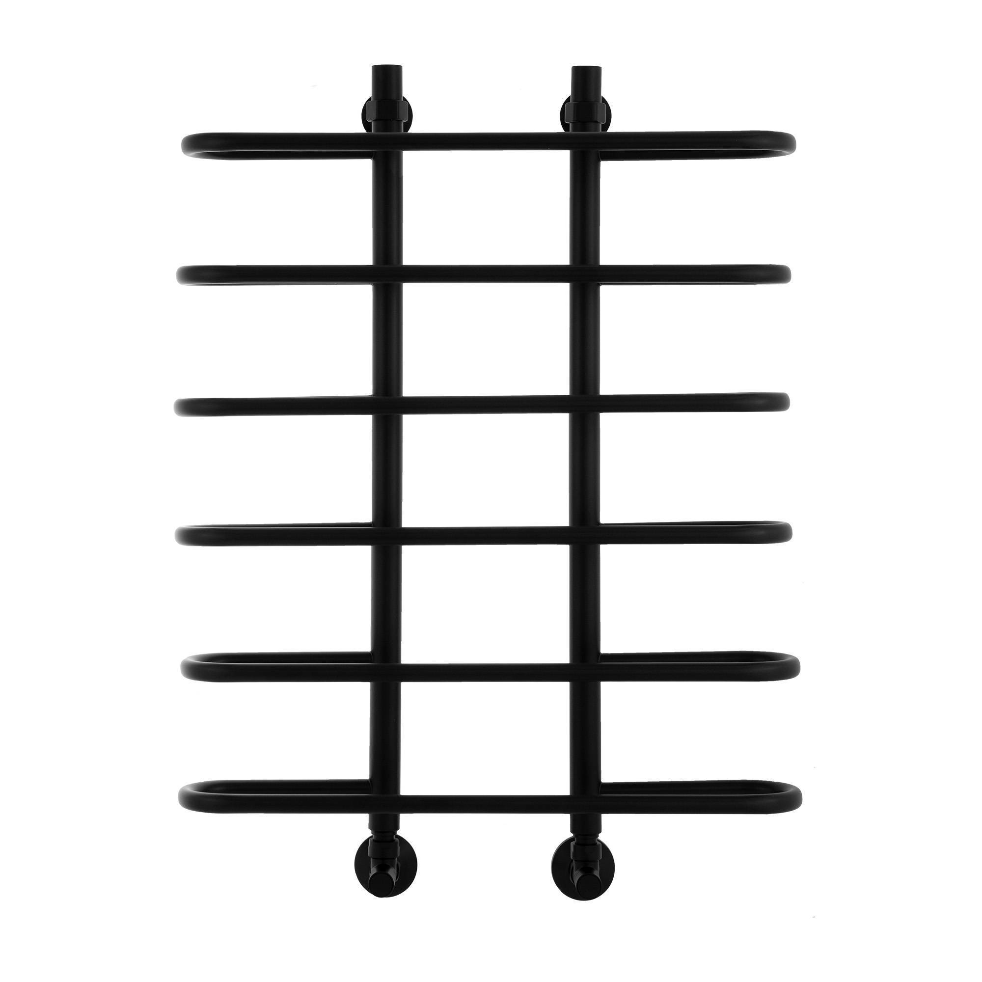 Водяной полотенцесушитель Energy Aero 800x600 черный матовый без уголков EWTR0AERO0806000000