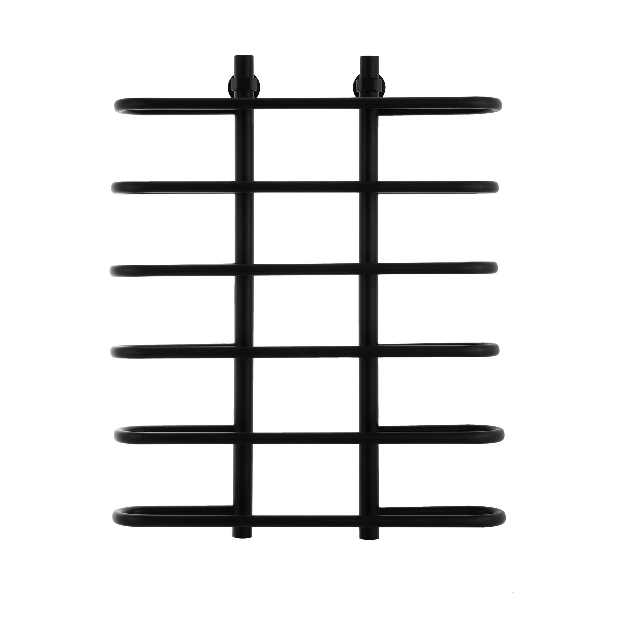 Водяной полотенцесушитель Energy Aero 800x600 черный матовый без уголков EWTR0AERO0806000000