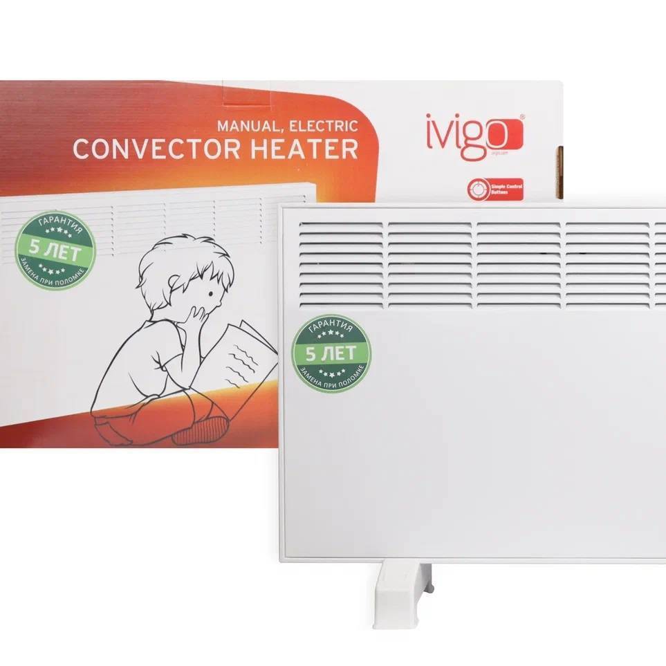 Конвектор электрический iVigo EPKM10 механический термостат Вт EPKM10