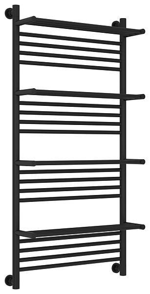 Полотенцесушитель водяной Сунержа Богема с 4 полками 600x1200 мм матовый черный 31-0224-1260