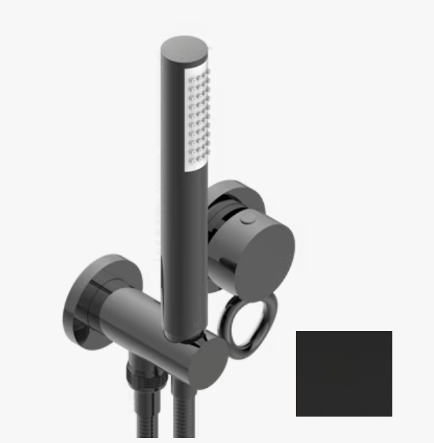 Смеситель для душа THG Collection O встраиваемый, Black ceram G4PD306561B