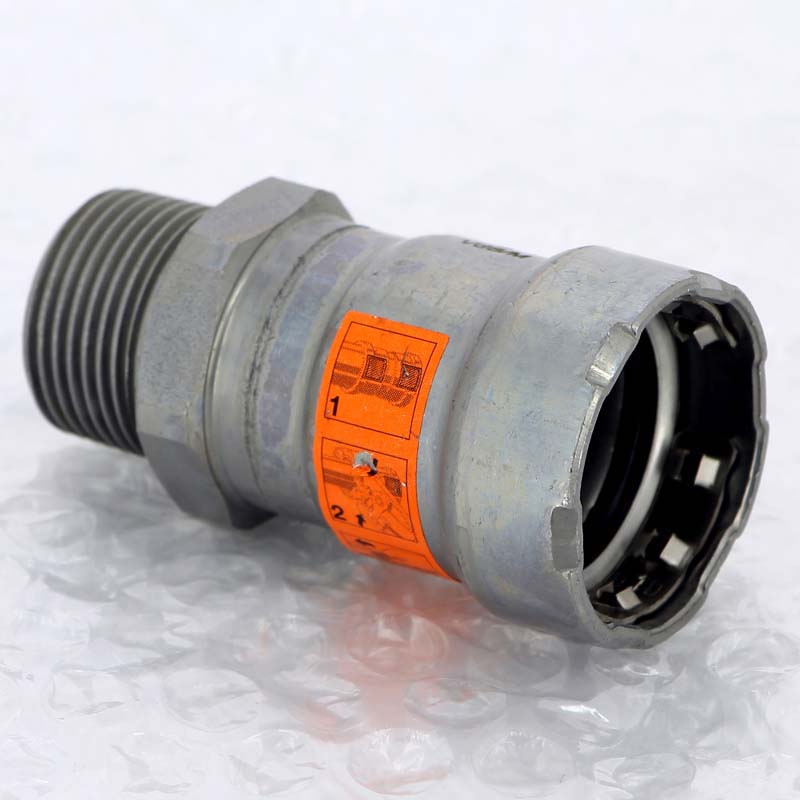 Муфта пресс с наружной резьбой Viega Megapress 3/4 оцинкованная сталь 695286