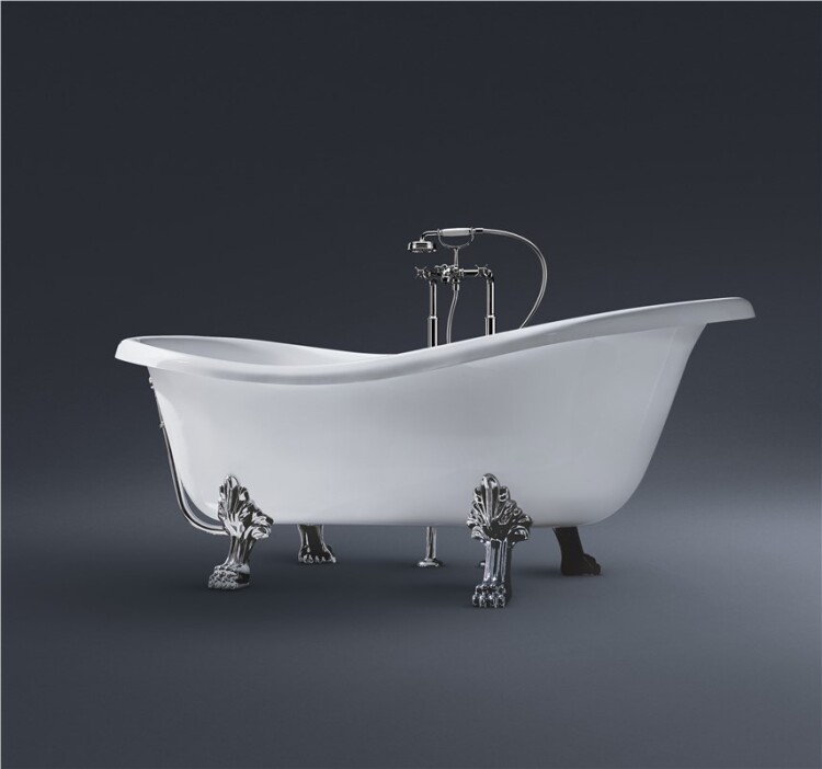 Ванна Treesse Epoca 1700x800x720 мм белый/хром V507100BCR