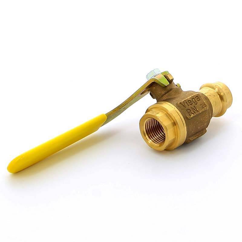 Кран шаровой газовый Viega Profipress G пресс-ВР бронза 18x1/2 587376