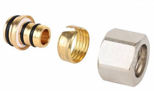 Фитинг обжимной Hogart Premium Евроконус для труб PEX-AL-PEX 1/2 x 16 x 2.0 мм MC41204