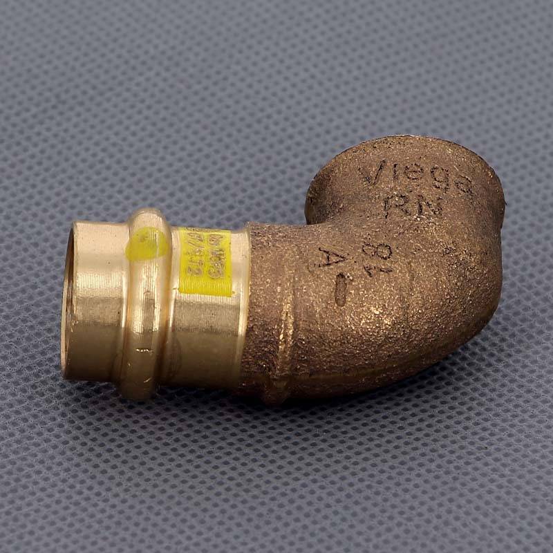 Угольник пресс-ВР Viega Profipress G 18х1/2 бронза 345846