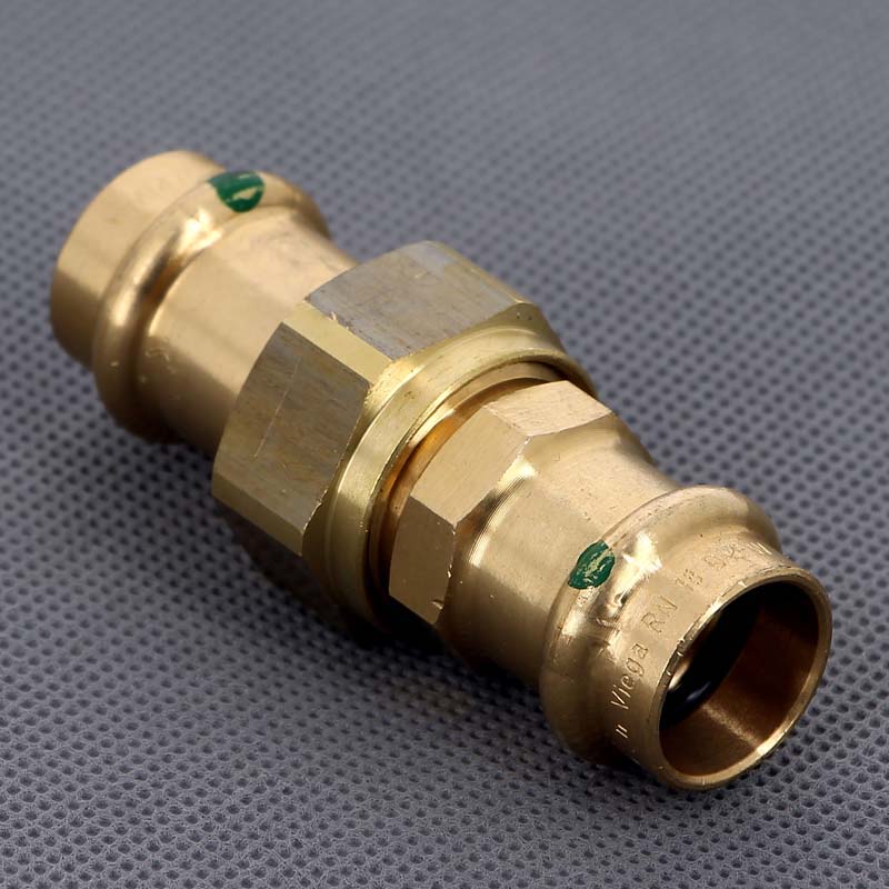 Муфта разъёмная пресс Viega Sanpress бронза 18 мм 287436