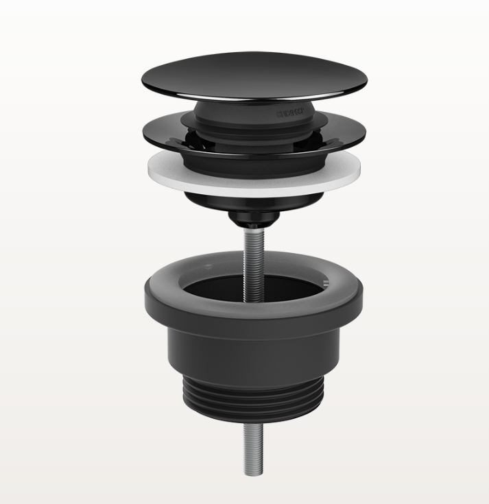 Донный клапан, Gessi, Technical Accessories, для раковин, 1 1/4, цвет-Black Metal PVD