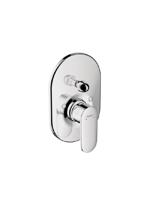 Смеситель для ванны и душа Hansgrohe Vernis Shape скрытого монтажа на 2 потребителя хром 71449000