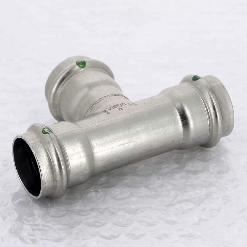 Тройник пресс Viega Sanpress Inox 28 мм нержавеющая сталь 435882