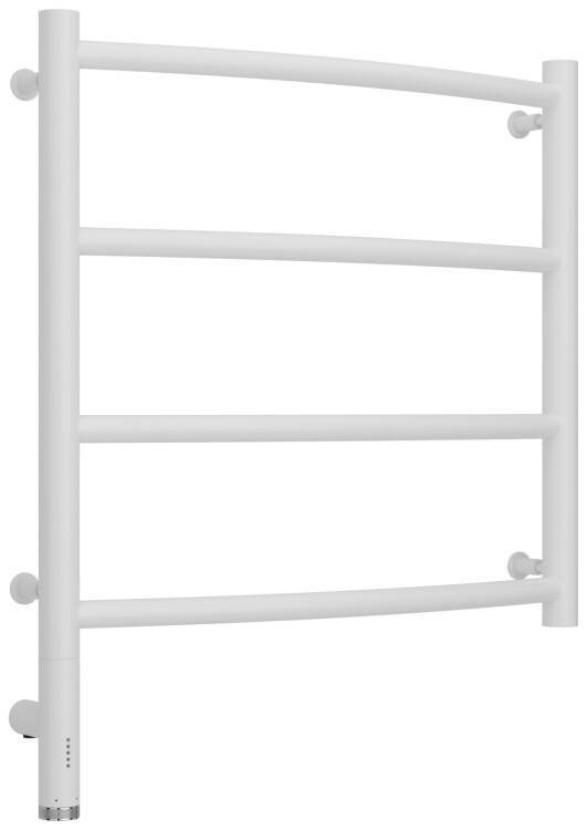 Полотенцесушитель электрический Сунержа Галант 3.0 500x500 мм МЭМ нижнее слева белый матовый 3058005050