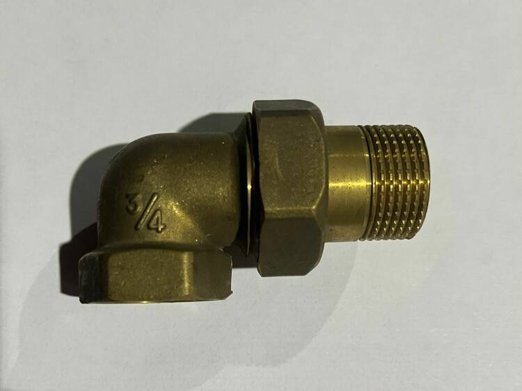 Соединение разъемное угловое Giacomini 3/4 RVOE20