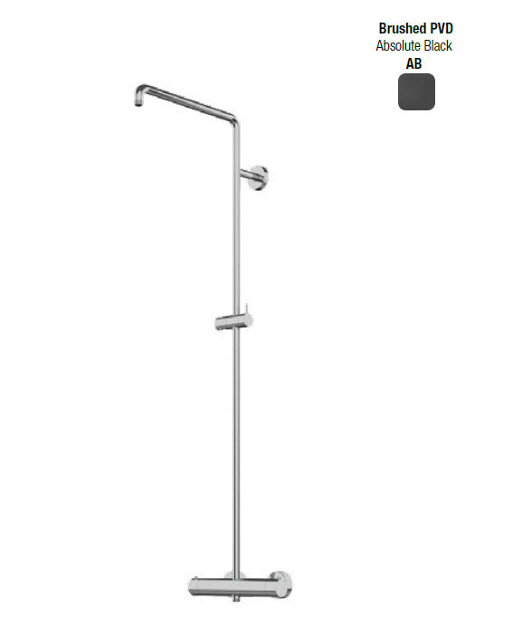 Душевая стойка, Almar, Shower Columns, цвет-Absolute Black Brushed PVD (Товар заказной, возврату не подлежит)