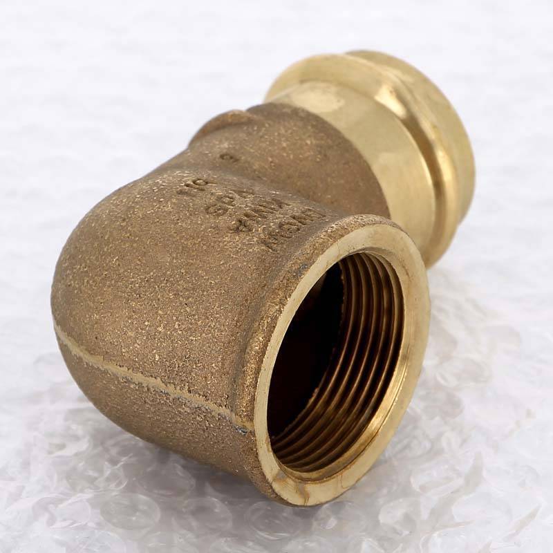 Угол 90° пресс-В бронзовый Viega Sanpress 35х1 1/4 283704