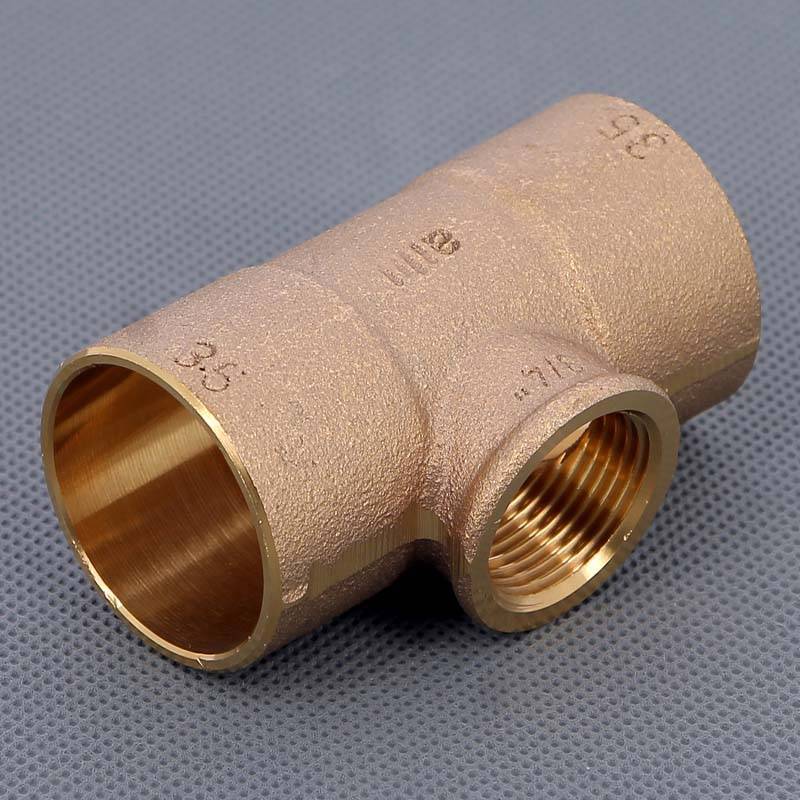 Тройник медный Viega 94130G пайка-ВР 35х3/4 123390