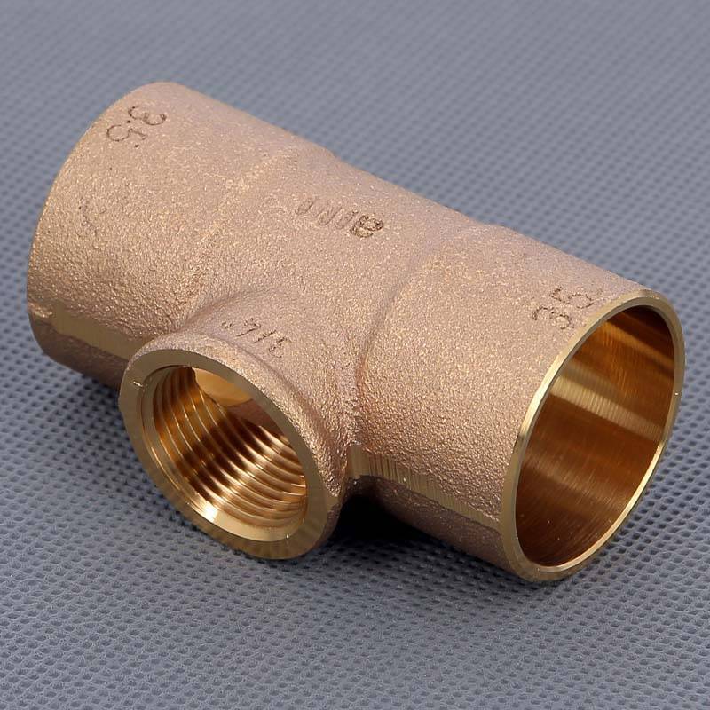 Тройник медный Viega 94130G пайка-ВР 35х3/4 123390