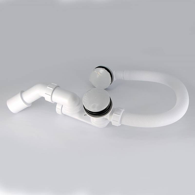 Слив-перелив для ванны McAlpine L 500 мм x 34 мм пробка-кнопка хром MRB8CB