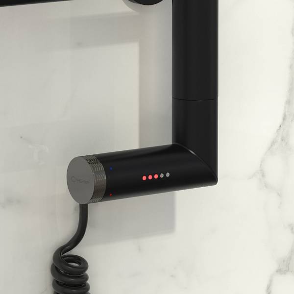 Полотенцесушитель электрический Сунержа Богема 2.0 500x600 мм левый матовый черный 31-5206-6050