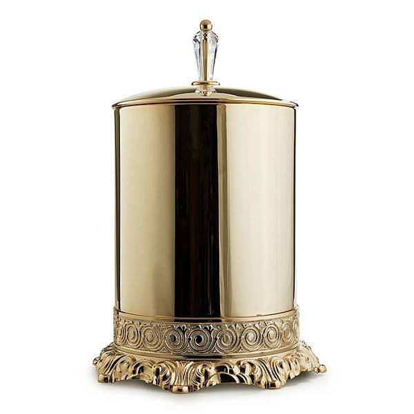 Ведро с крышкой 3SC Bally ручка Boheme Swarovski золото Lucido FSS65/06GD