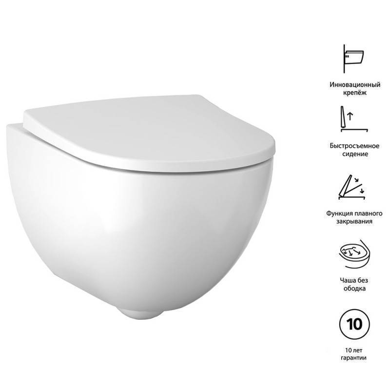 Комплект инсталляции Geberit Acanto с подвесным унитазом и сиденьем 500.301.KJ.A