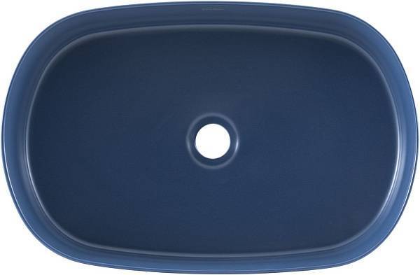 Раковина-чаша накладная Allen Brau Fantasy 55х36х12 см синяя 4.11022.ID
