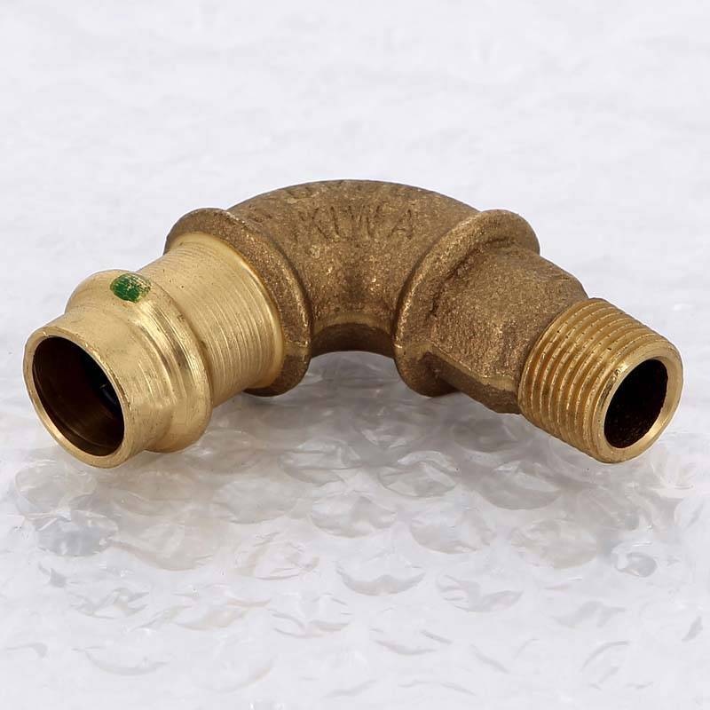 Угол 90° пресс-НР Viega Sanpress бронзовый 15x3/8 314361