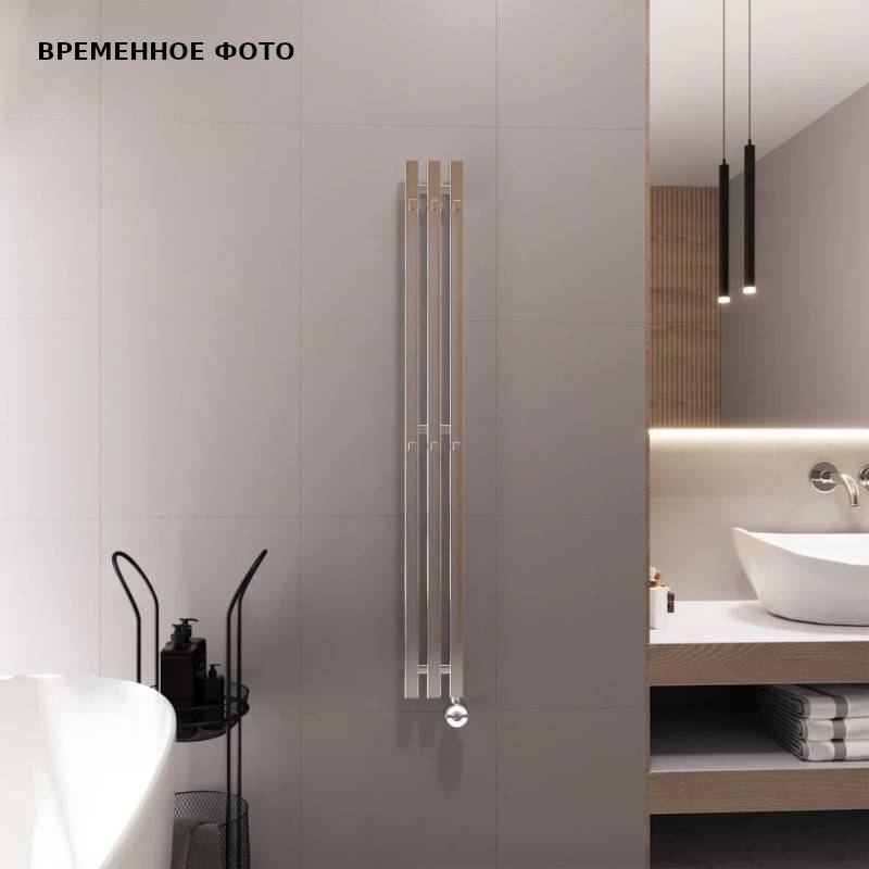 Полотенцесушитель электрический Grota CORSA 130х1200 NP без ТЭНа хром GECO10