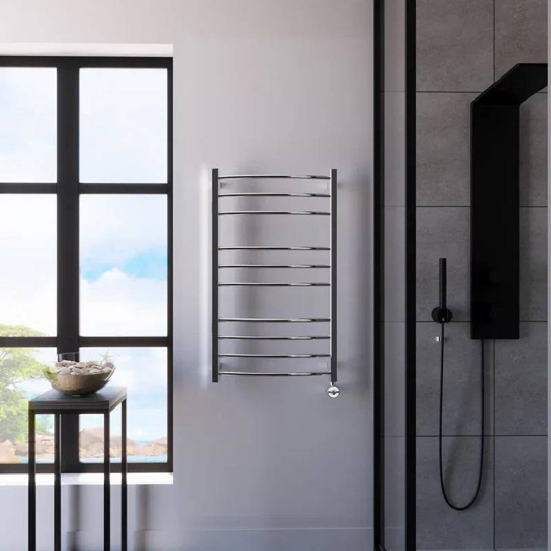 Полотенцесушитель электрический Grota ECOCALMA 530х900 мм без ТЭНа хром GEEL07