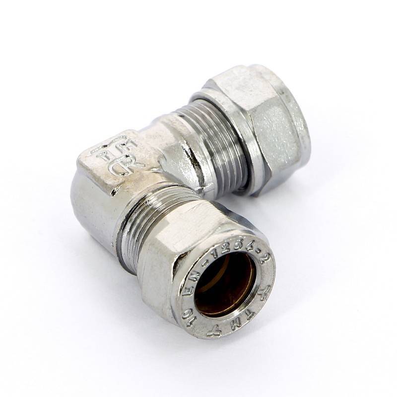 Угол обжимной Tiemme 10 мм хромированный 1130037