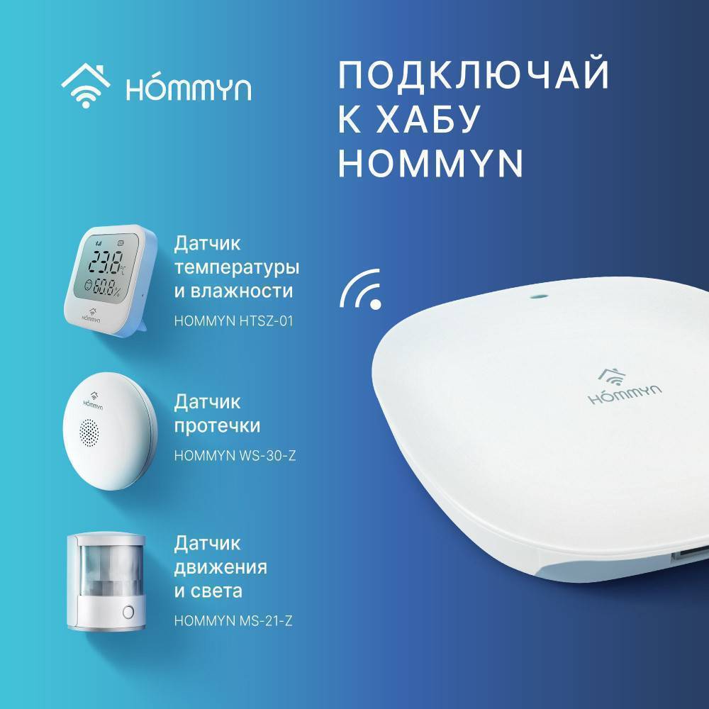 Умный шлюз Zigbee HOMMYN Hub HH-01