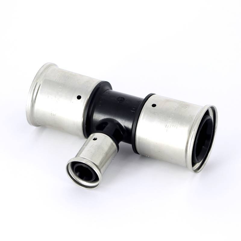 Тройник пресс PVDF Henco 40х20х40 мм 10PK-402040