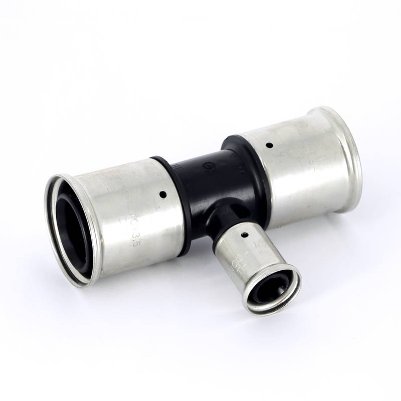 Тройник пресс PVDF Henco 40х20х40 мм 10PK-402040