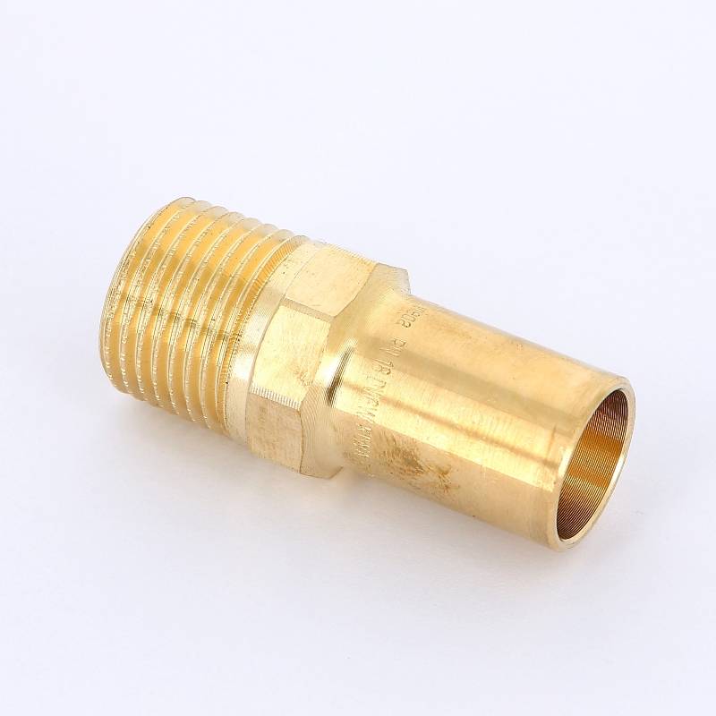 Переходник пресс Viega Sanpress 18 мм x 3/4 НР бронза 285104