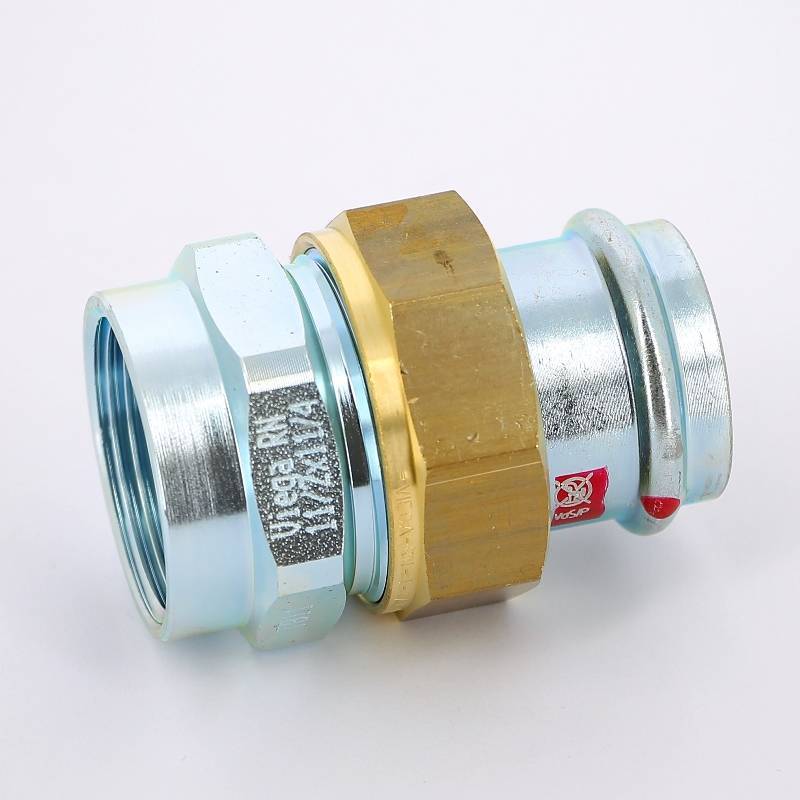 Муфта пресс с накидной гайкой Viega Prestabo 28x1 1/4 оцинкованная сталь 643492