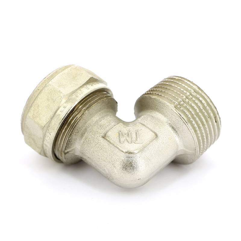 Угол обжимной никелированный Tiemme 26х1 наружная резьба 1600051