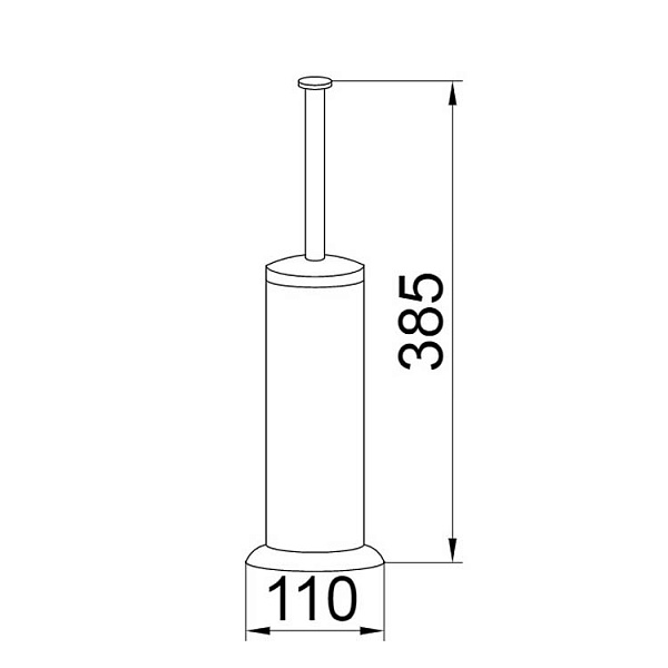 Ершик для туалета Boheme Puro напольный хром 10709