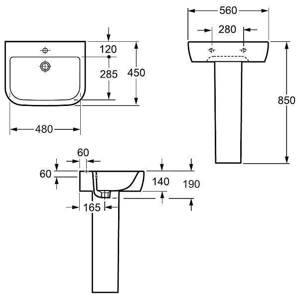 Пьедестал для раковины Allen Brau Infinity белый 4.21008.20
