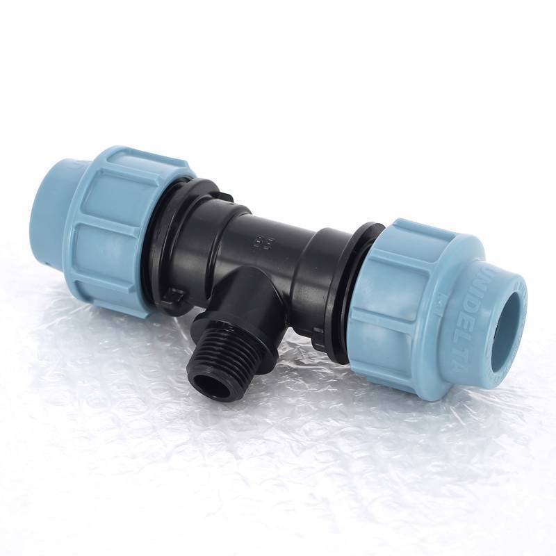 Тройник компрессионный Unidelta ПНД 25x1/2 наружная резьба 1010025002