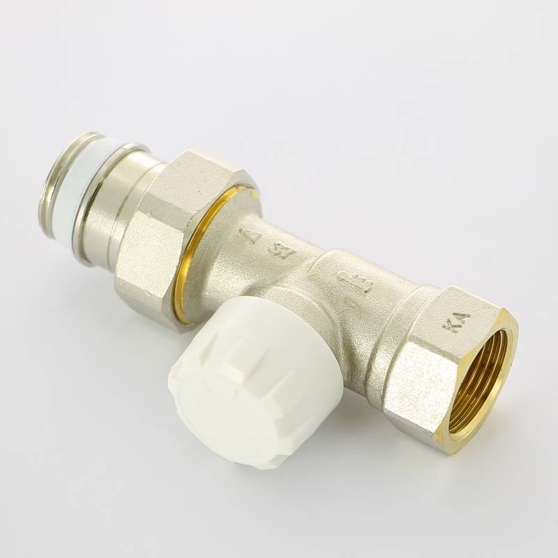 Вентиль термостатический Simplex прямой 3/4 с преднастройкой никель F34002