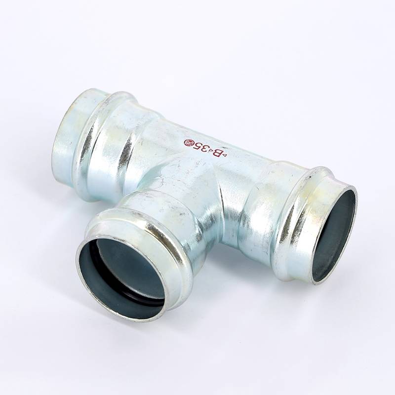 Тройник пресс IBP >B< Press Carbon 35 мм оцинкованная сталь PC5130 0353535