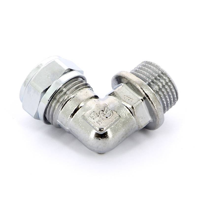 Угол обжимной хромированный Tiemme 15х1/2 наружная резьба 1130040