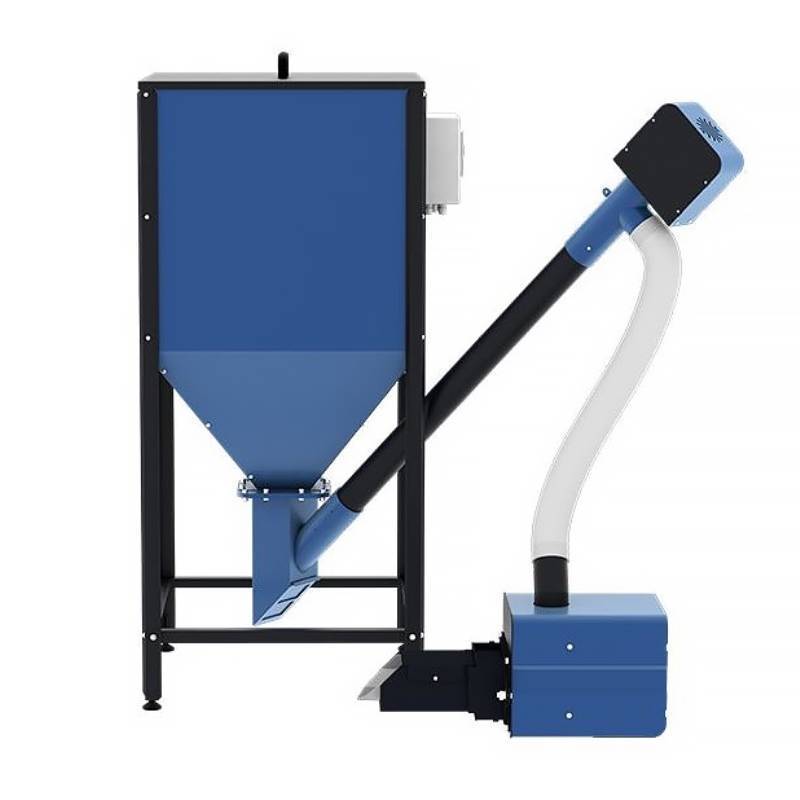 Горелка пеллетная ZOTA Fox - 25 комплект с ПУ, механизмом подачи и бункером ZF4938000025