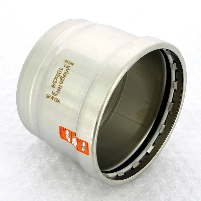 Заглушка Viega Sanpress Inox XL 108x3/4 нержавеющая сталь с отверстием ВР 557911