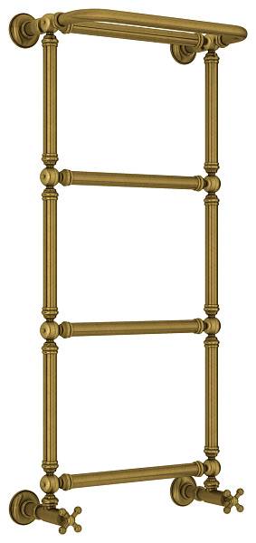 Полотенцесушитель водяной Сунержа Ренессанс 400x960 мм состаренная бронза с комплектом вентилей 05-0281-9640