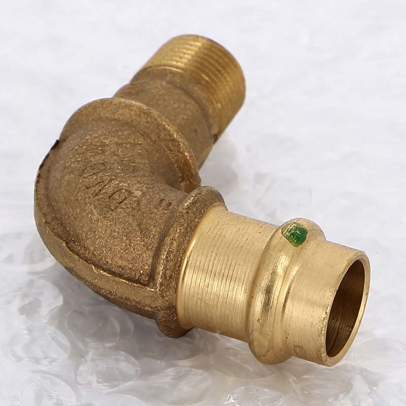 Угол 90° пресс-НР Viega Sanpress бронзовый 15x3/8 314361