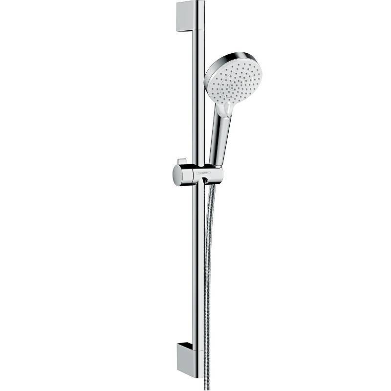Душевой гарнитур Hansgrohe Crometta 100 Vario со штангой 65 см белый/хром 26532400