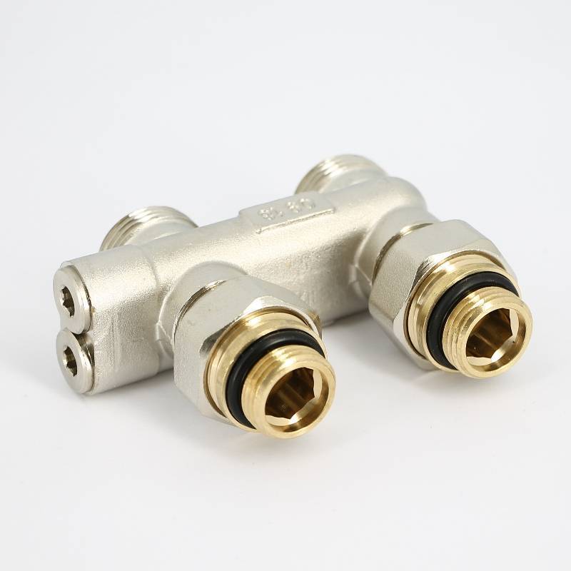 Узел радиаторный прямой перекрестный Uni-Fitt 3/4 x 3/4 EK с вентилями и ниппелями 196N3011