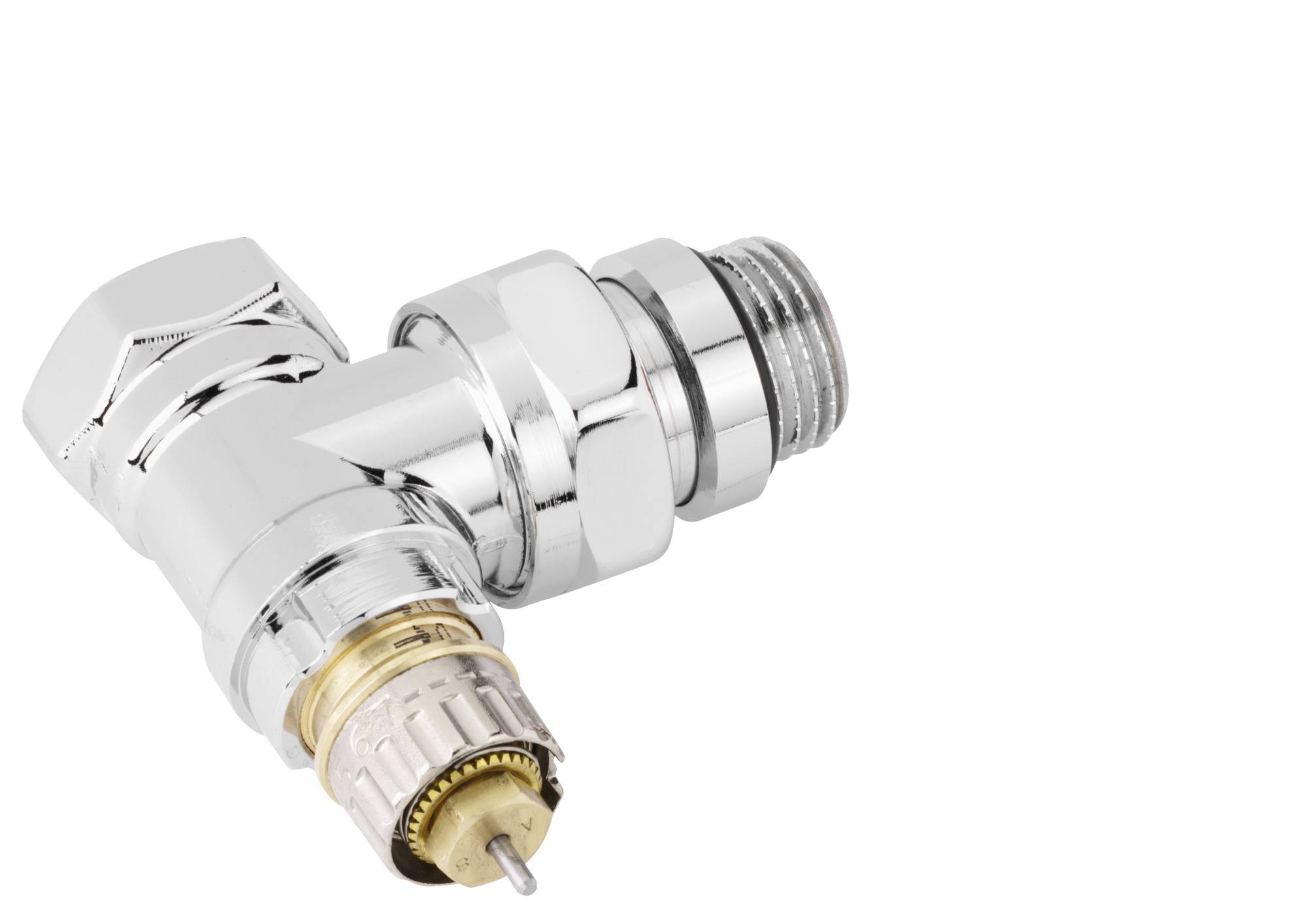 Клапан термостатический Danfoss RA-NCX DN 15 угловой хромированный 013G4237