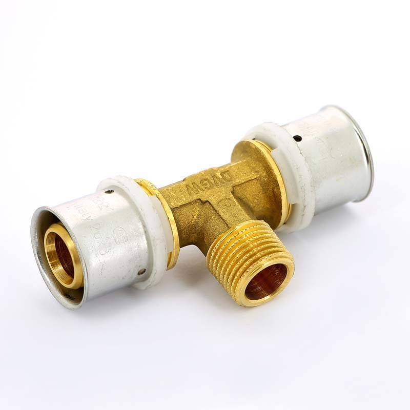 Тройник пресс с наружной резьбой Uni-Fitt 26х1/2х26 708G8280