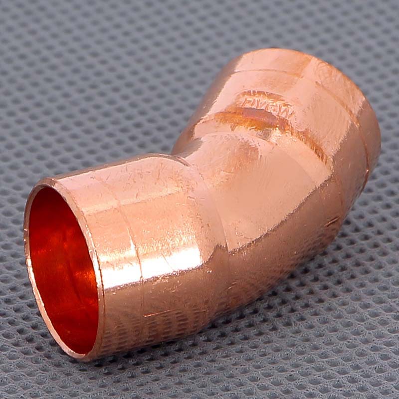 Угол двухраструбный 45 градусов пайка Viega 18 мм 101077